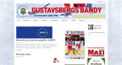 Desktop Screenshot of gustavsbergsbandy.se