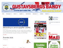 Tablet Screenshot of gustavsbergsbandy.se